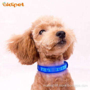 Factory Best Products Wholesale USB Rechargeable Flashing Led Dog Collar